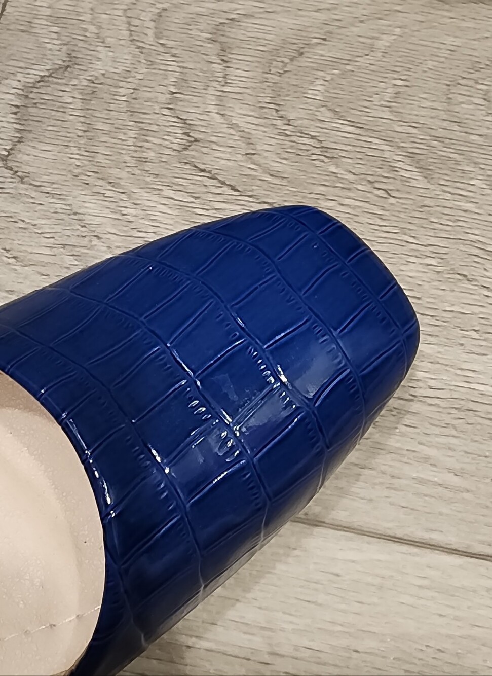 NEW Classic Blue Patent Low Heel Women's Pumps - Picture 5 of 9